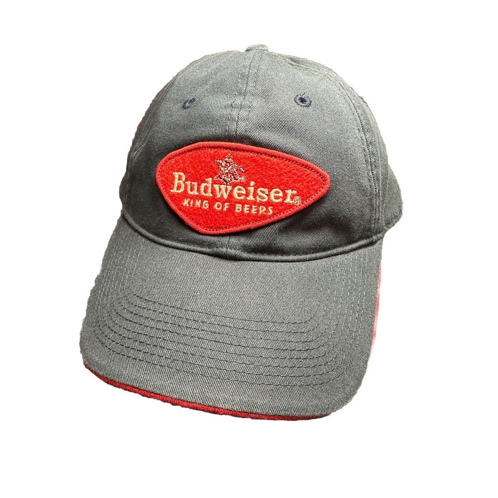 Budweiser Baseball‎ Hat King of Beers Blue Cap Adult OSFM Adjustable